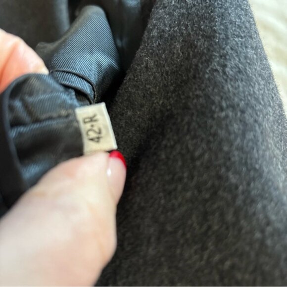 Vintage Michael/Sterns‎ Camel Hair Blazer Jacket Two Button Men's 42R Charcoal - Picture 9 of 15